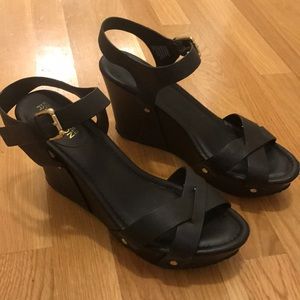 Black Kenneth Cole Reaction Wedges, Sz. 9